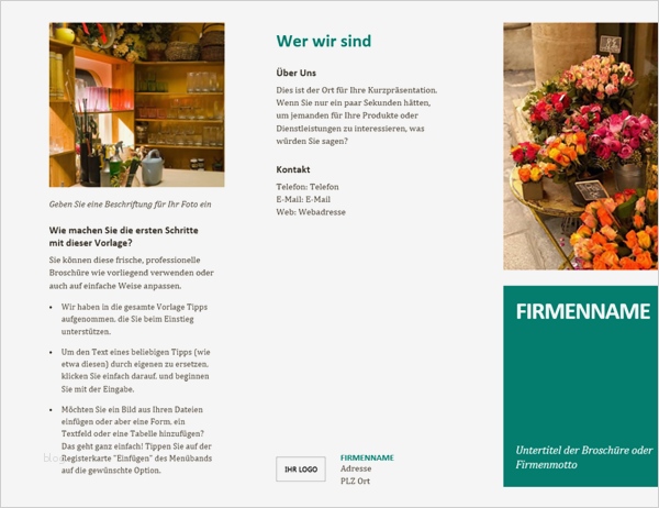 Broschüre Word Vorlage Erstaunlich Word