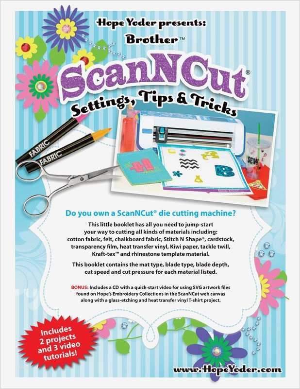 Brother Scanncut Vorlagen Einzigartig Brother Scnncut Settings Tips & Tricks