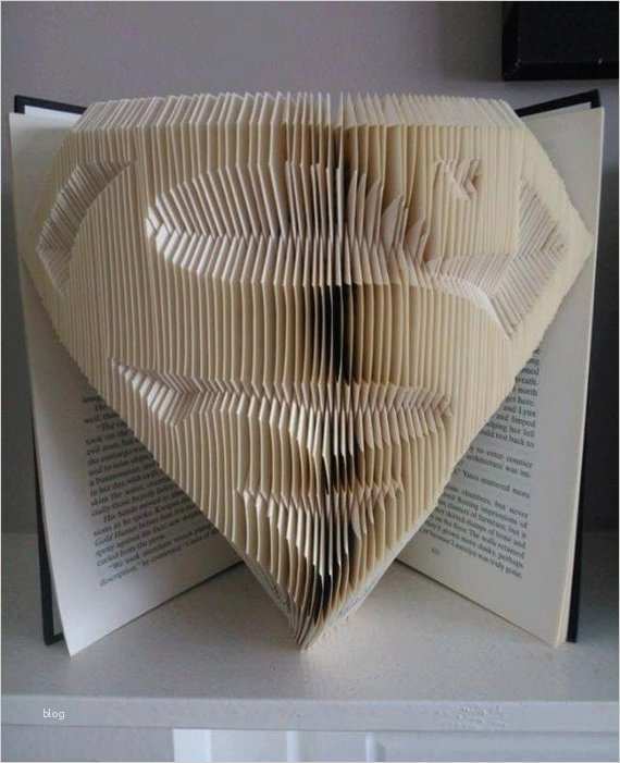 Buch Falten Vorlage Hübsch Superman Buch Falten Buchkunst