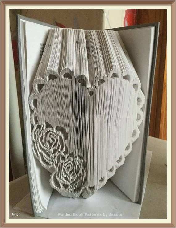 Buch Falten Vorlage Luxus Rose Herz Schneiden Und Falten Falten Muster Buch