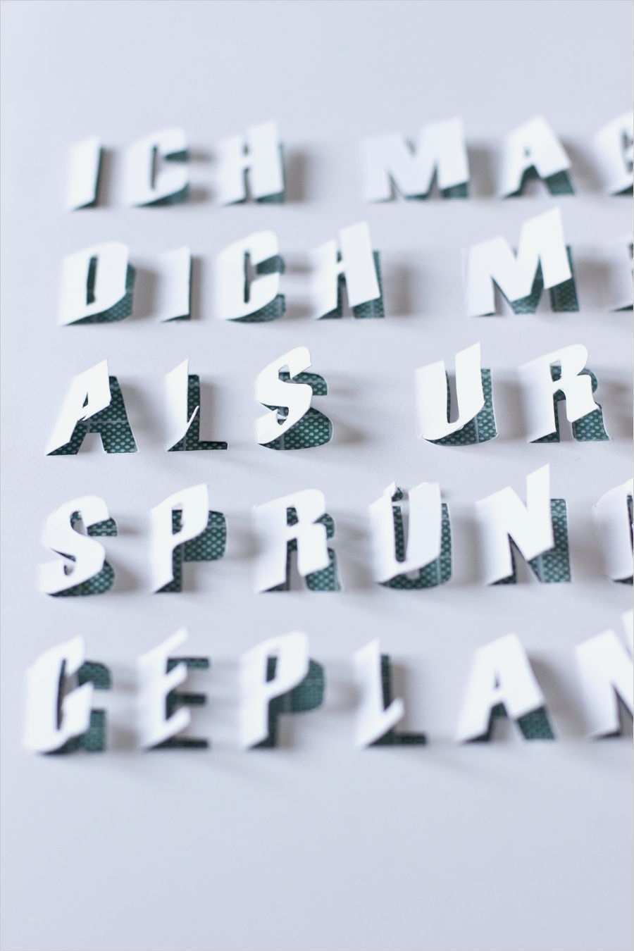 Buchstaben In 3d Vorlagen Neu Diy 3d Typography Art