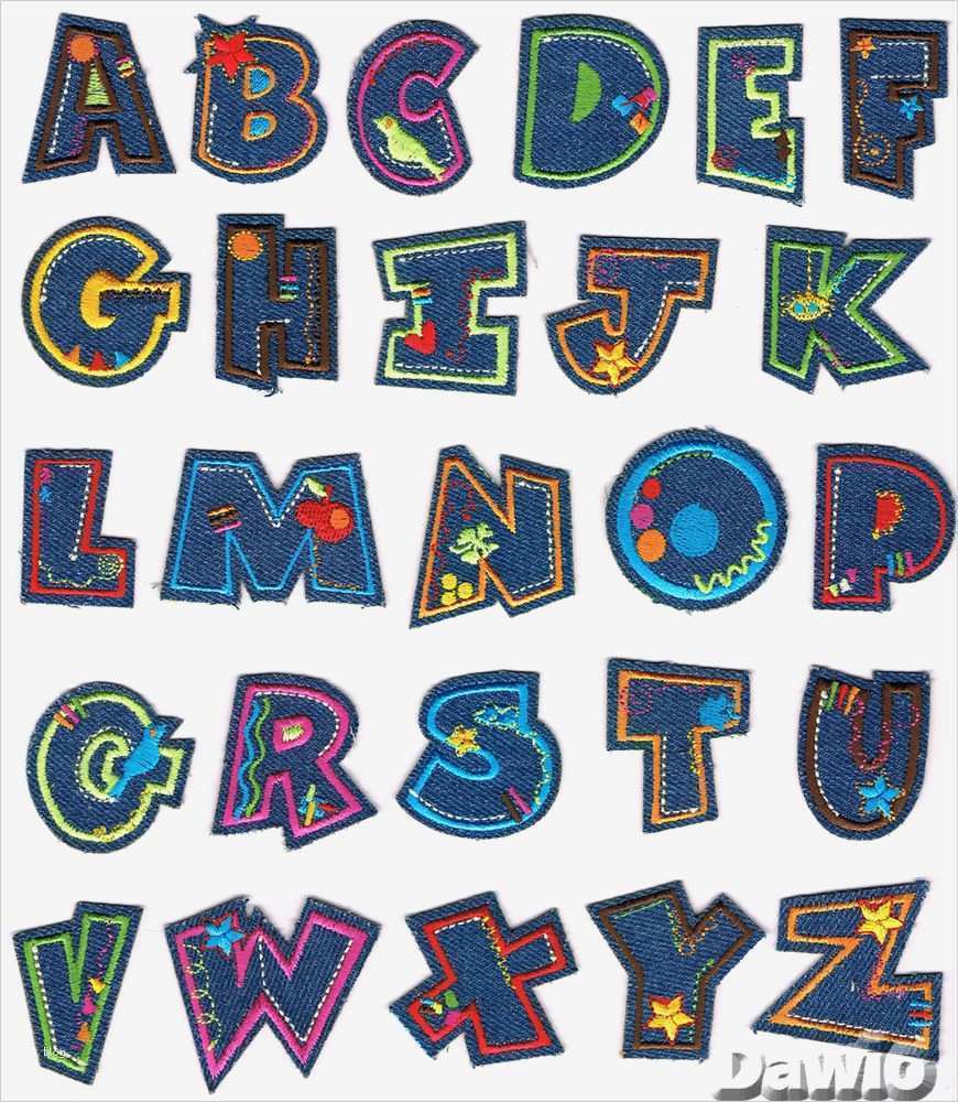 Buchstaben Vorlagen Zum Nähen Erstaunlich Jeans Buchstaben Buchstabe Applikation Zum Aufbügeln