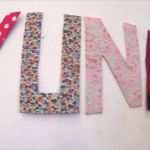 Buchstaben Vorlagen Zum Nähen Süß Stoff Und Pappe Buchstaben Diy Ohne Nähen