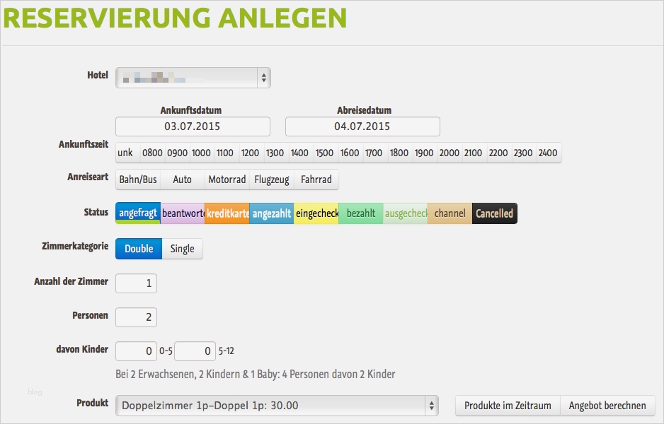 Buchungsanfrage Hotel Vorlage Luxus Neue Reservierung Anlegen