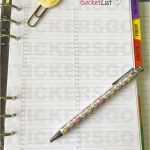 Bucket List Vorlage Großartig A5 Planer Druckbare Vorlage Bucket List Filofax A5