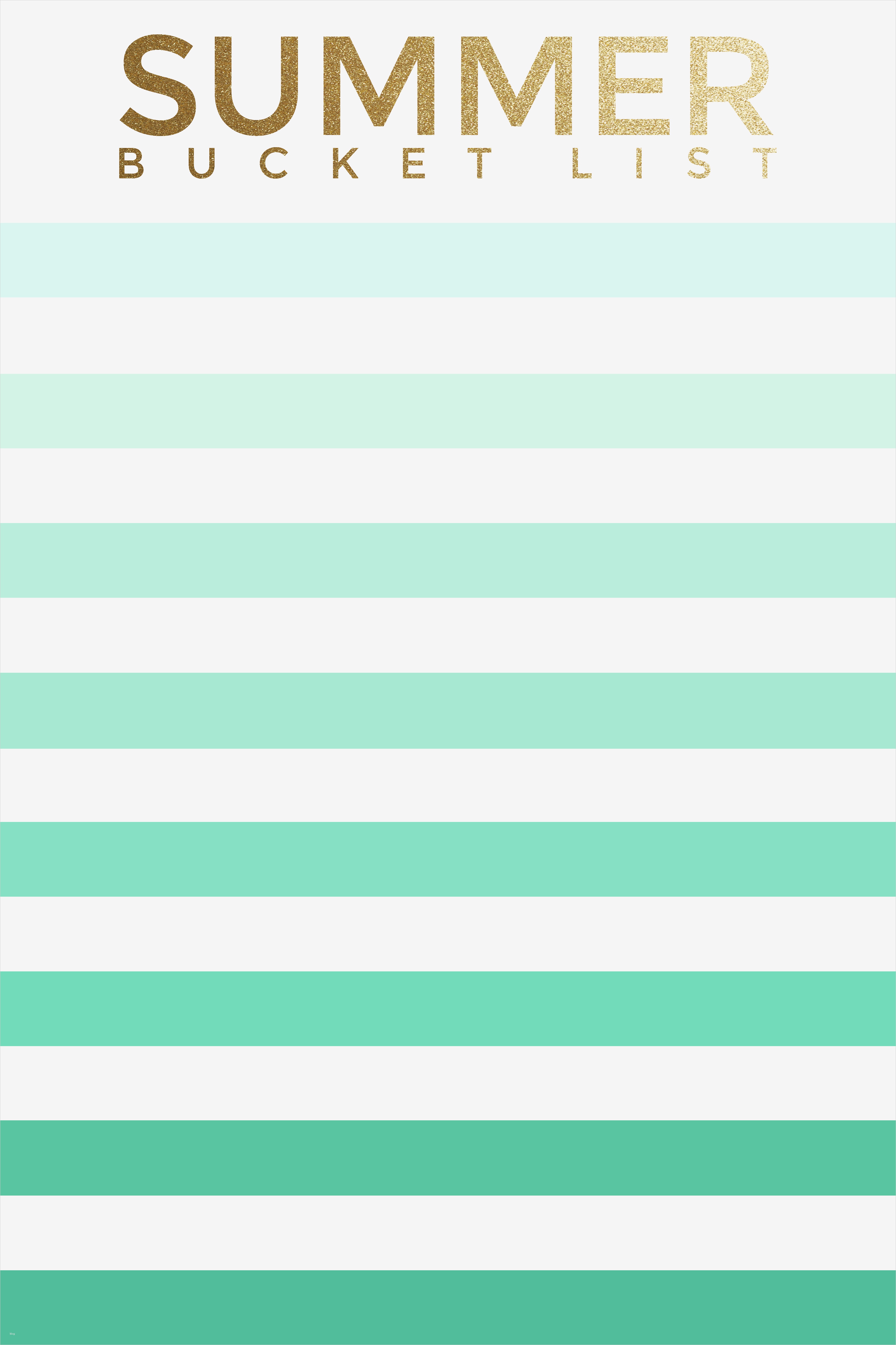 Bucket List Vorlage Neu Summer Bucket List Printable