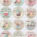 Bügelbilder Vorlagen Beste Vintage Shabby Cupcake Bügelbild Shabby Chic 1071