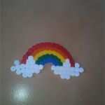 Bügelperlen Einhorn Vorlage Angenehm Regenbogen Aus Bügelperlen