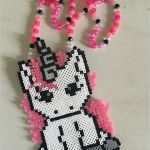 Bügelperlen Einhorn Vorlage Fabelhaft Einhorn Handgemalt Keramik Tier Figur Halskette