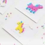 Bügelperlen Einhorn Vorlage Wunderbar Diy Einhorn Einladung Mit Bügelperlen Fräulein K Sagt