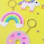 Bügelperlen Einhorn Vorlage Wunderbar Diy Schlüsselanhänger Aus Bügelperlen Einfache Geschenk Idee