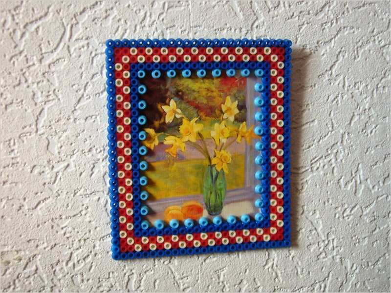 Bügelperlen Set Mit Vorlagen Bewundernswert Bilderrahmen Aus Bügelperlen Basteln