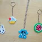 Bügelperlen Set Mit Vorlagen Schönste Krakeluere Ketten Und Schlüsselanhänger Aus Bügelperlen