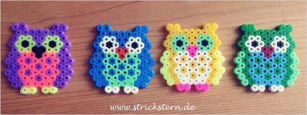 Bügelperlen Stern Vorlagen Angenehm Bügelperlen Eule Vorlage Für Schlüsselanhänger Strickstern