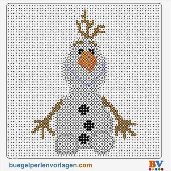 Bügelperlen Vorlage Bewundernswert Frozen Die Eiskönigin Olaf Bügelperlen Vorlage Perler