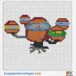 Bügelperlen Vorlage Erstaunlich Bügelperlen Vorlage Vom Oktopod Weitere tolle Vorlagen