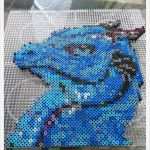 Bügelperlen Vorlage Geschenk Großartig Juliversum Bügelperlen Beads Blue Fantasy Dragon