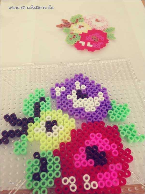 Bügelperlen Vorlage Gut Bügelperlen Vorlage Ein Strauß Blumen