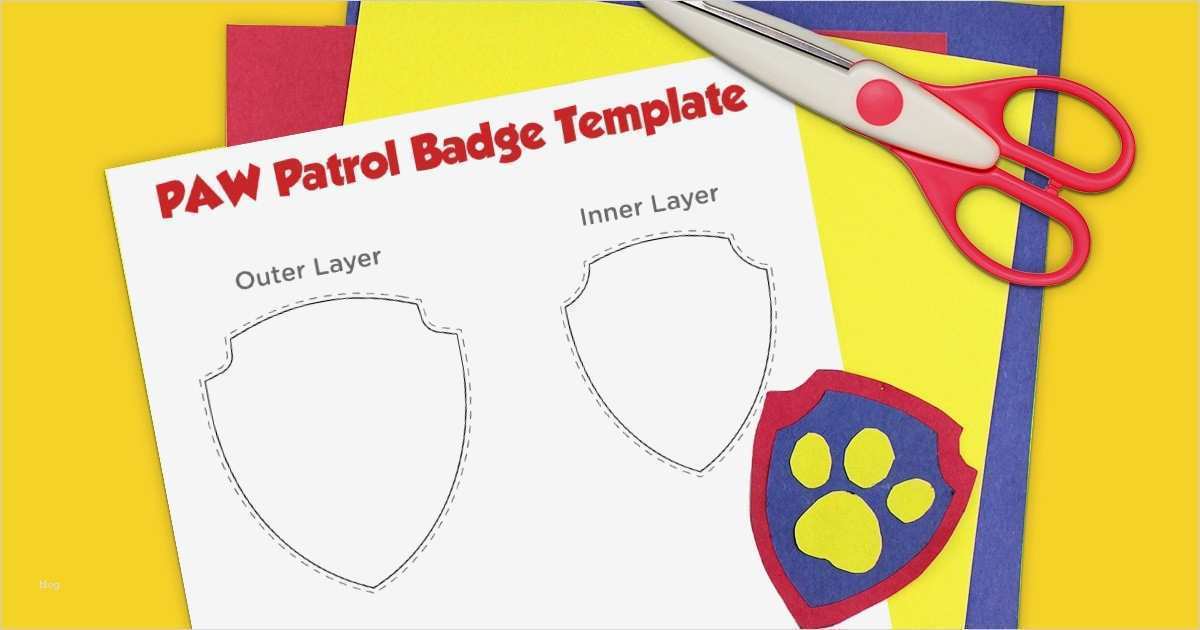 Bügelperlen Vorlage Paw Patrol Wunderbar Paw Patrol Printable Badge Template