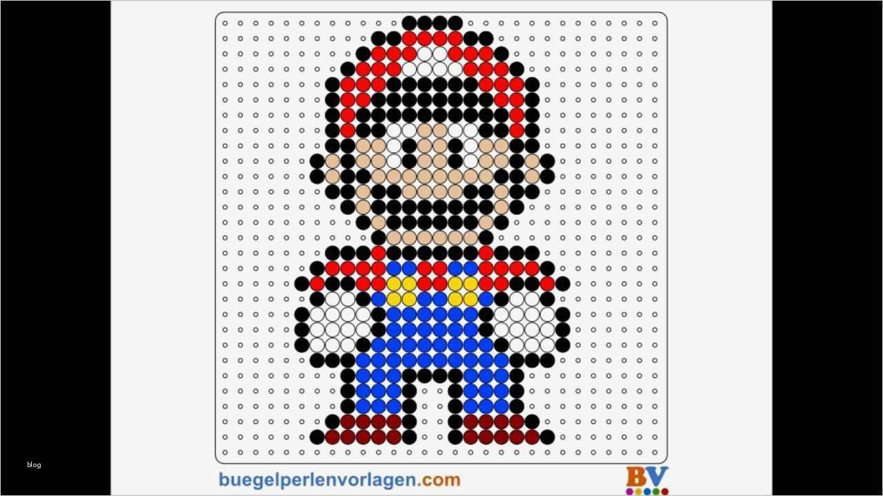 Bügelperlen Vorlage Süß Bügelperlen Vorlage Anleitung 1 Super Mario Bros