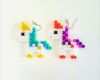 Bügelperlen Vorlagen Einhorn Inspiration Einhorn Ohrring Earring Unicorn Bügelperlen