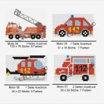 Bügelperlen Vorlagen Feuerwehrauto Großartig 02 Stickvorlage Auch Für Bügelperlen Geeignet Vorlagen Für