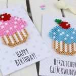 Bügelperlen Vorlagen Selber Machen Elegant Diy Geburtstagkarten Aus Hama Bügelperlen Selber Machen