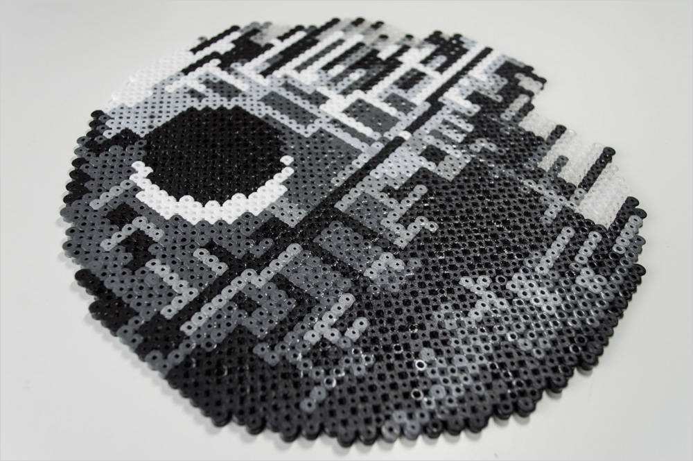 Bügelperlen Vorlagen Star Wars Erstaunlich todesstern Star Wars Pixel Art Deko Bügelperlen