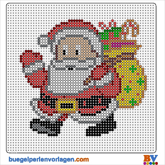 Bügelperlen Vorlagen Star Wars Kostenlos Luxus Weihnachtsmann Bügelperlen Vorlage Perler Bead Pattern