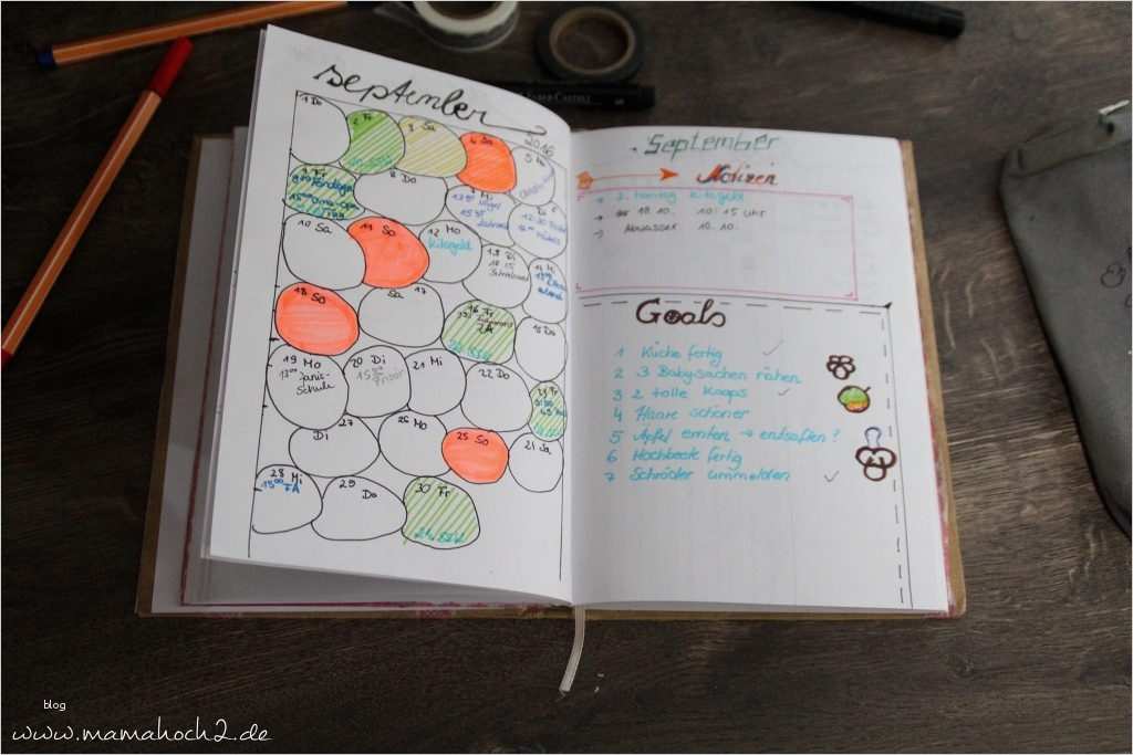 Bullet Journal Vorlage Cool Mein Diy Terminplaner Bullet Journal ⋆ Mamahoch2