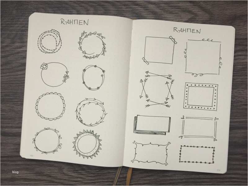 Bullet Journal Vorlage Erstaunlich Verschiedene Dekoelemente Mit Denen Du Dein Bullet