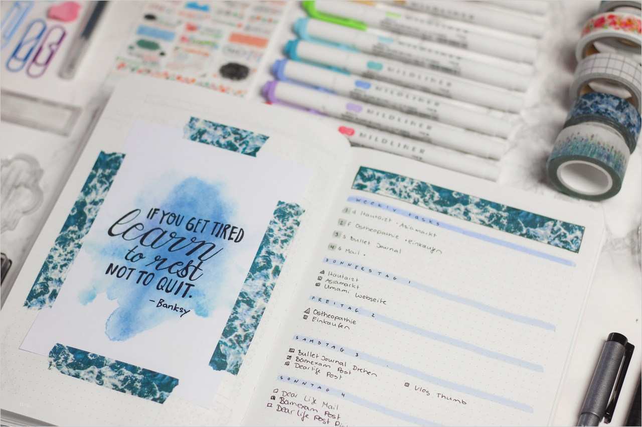 Bullet Journal Vorlage Inspiration Bullet Journal Für Anfänger