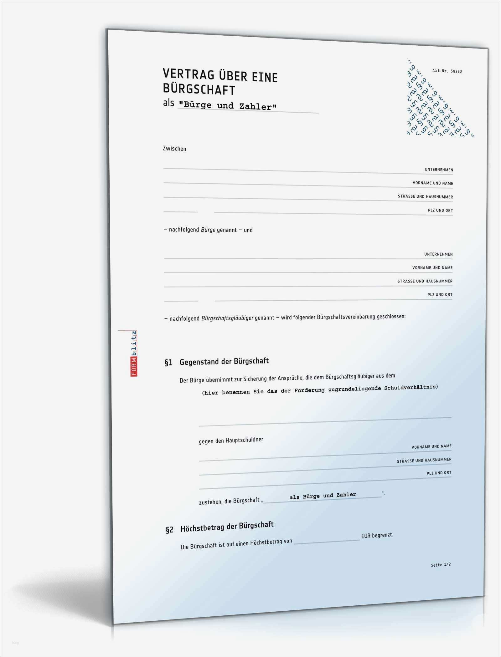 Bürgschaft Miete Vorlage Großartig Beste Bürgschaftsformular Vorlage Fotos Entry Level