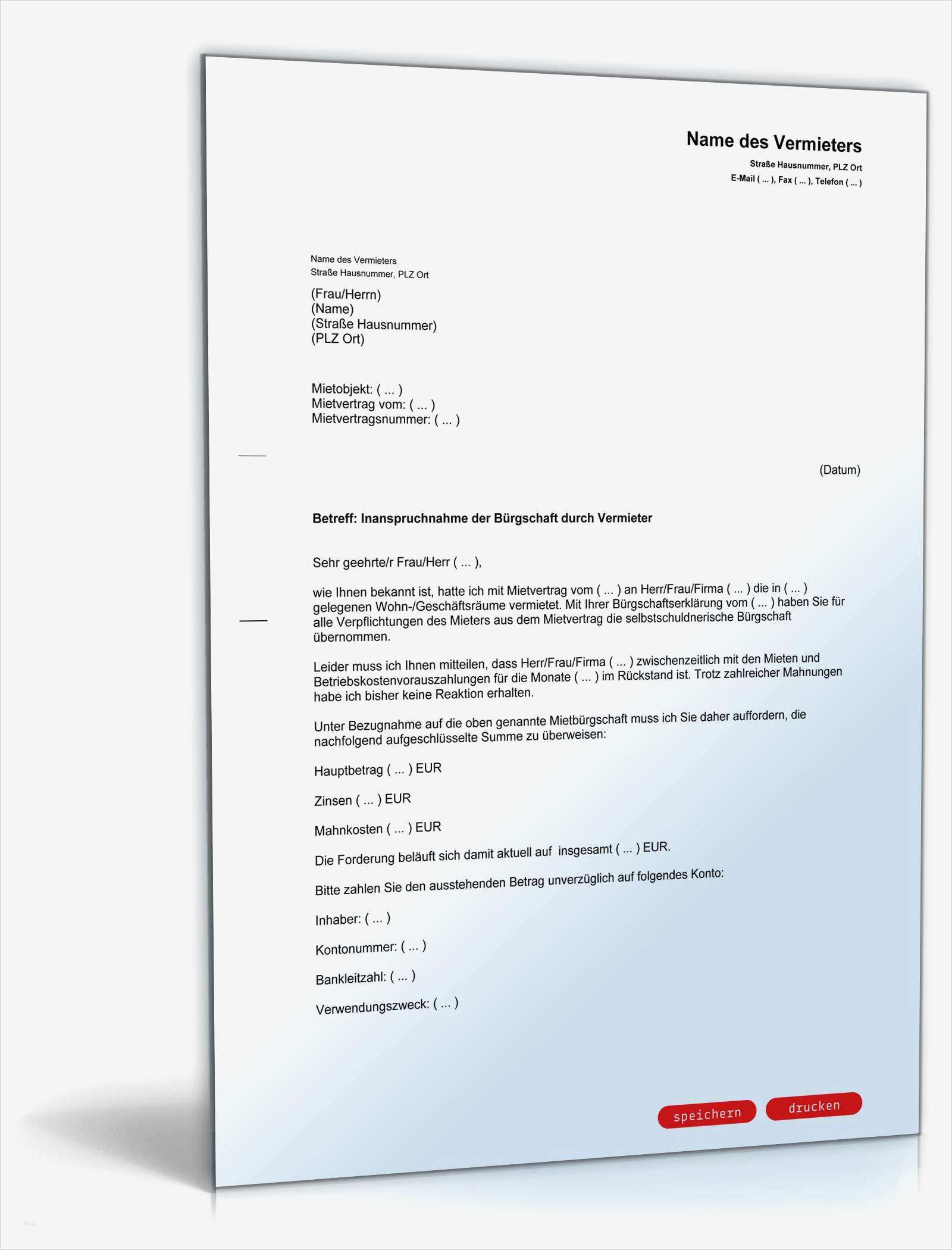 Bürgschaft Vorlage Cool Inanspruchnahme Bürgschaft