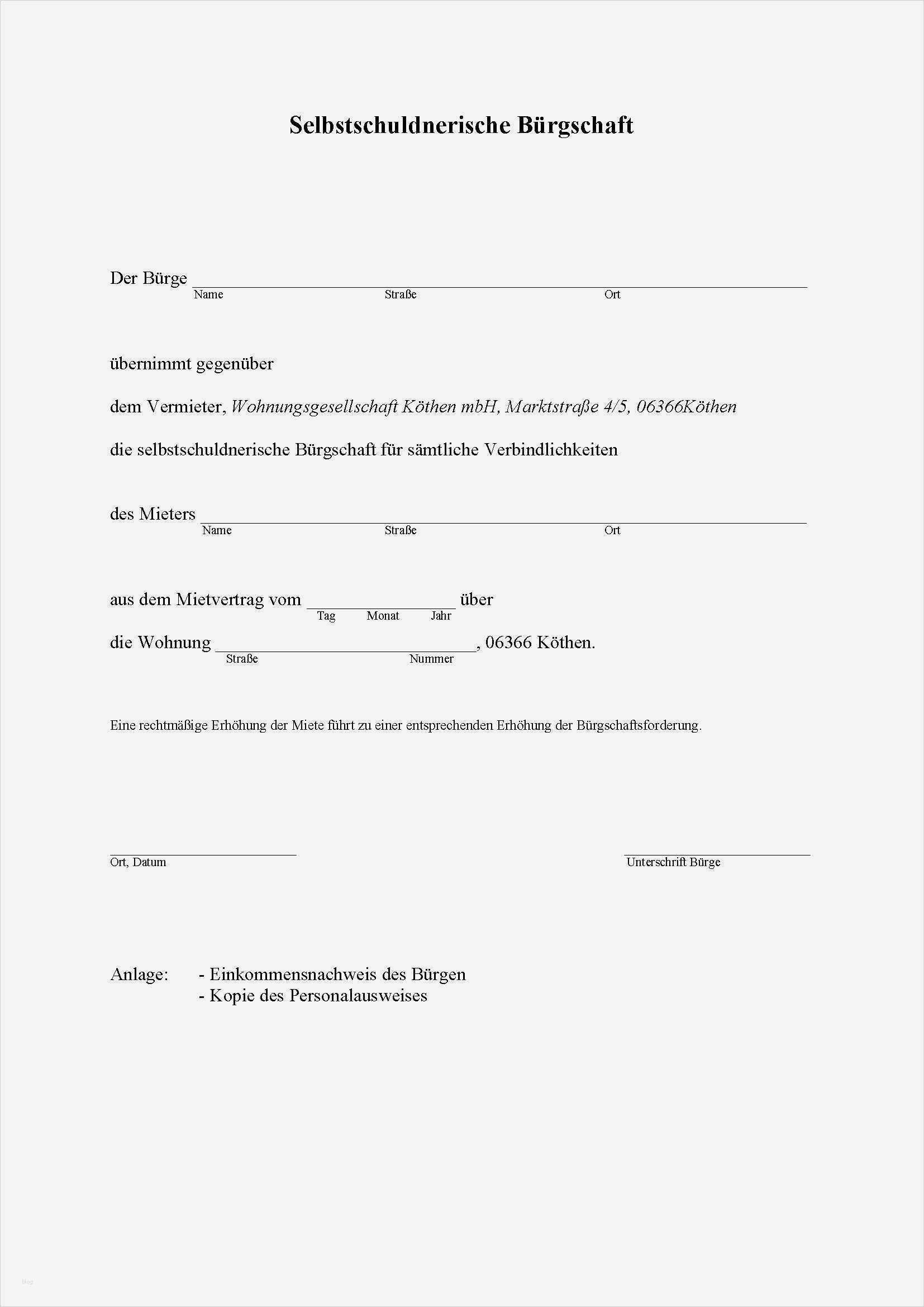 Bürgschaft Vorlage Pdf Wunderbar Beste Bürgschaftsformular Vorlage Fotos Entry Level