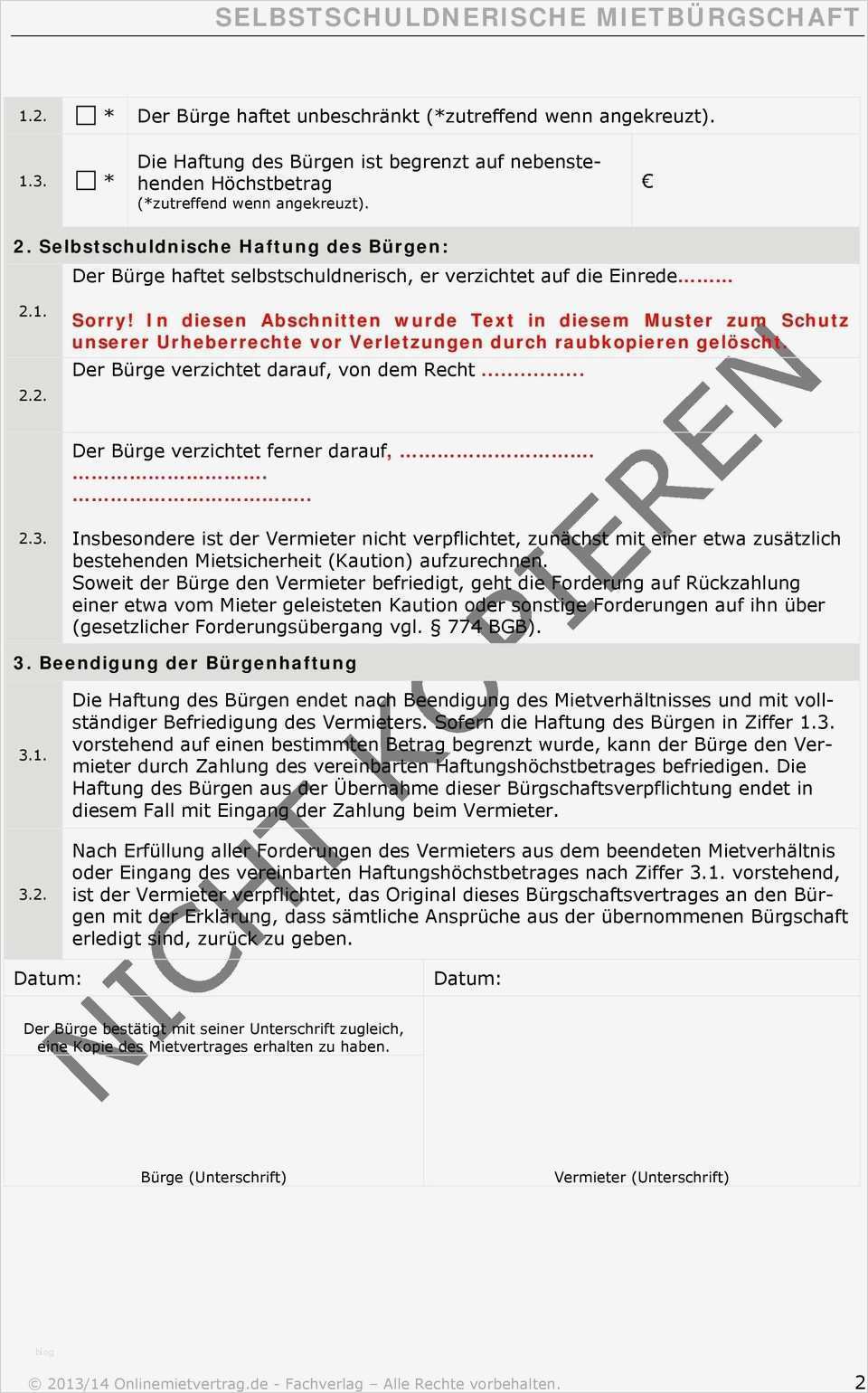 39 Genial Bürgschaft Vorlage Pdf Vorräte 2 Juristisch unterscheidet man zwischen Ausfallbürgschaft