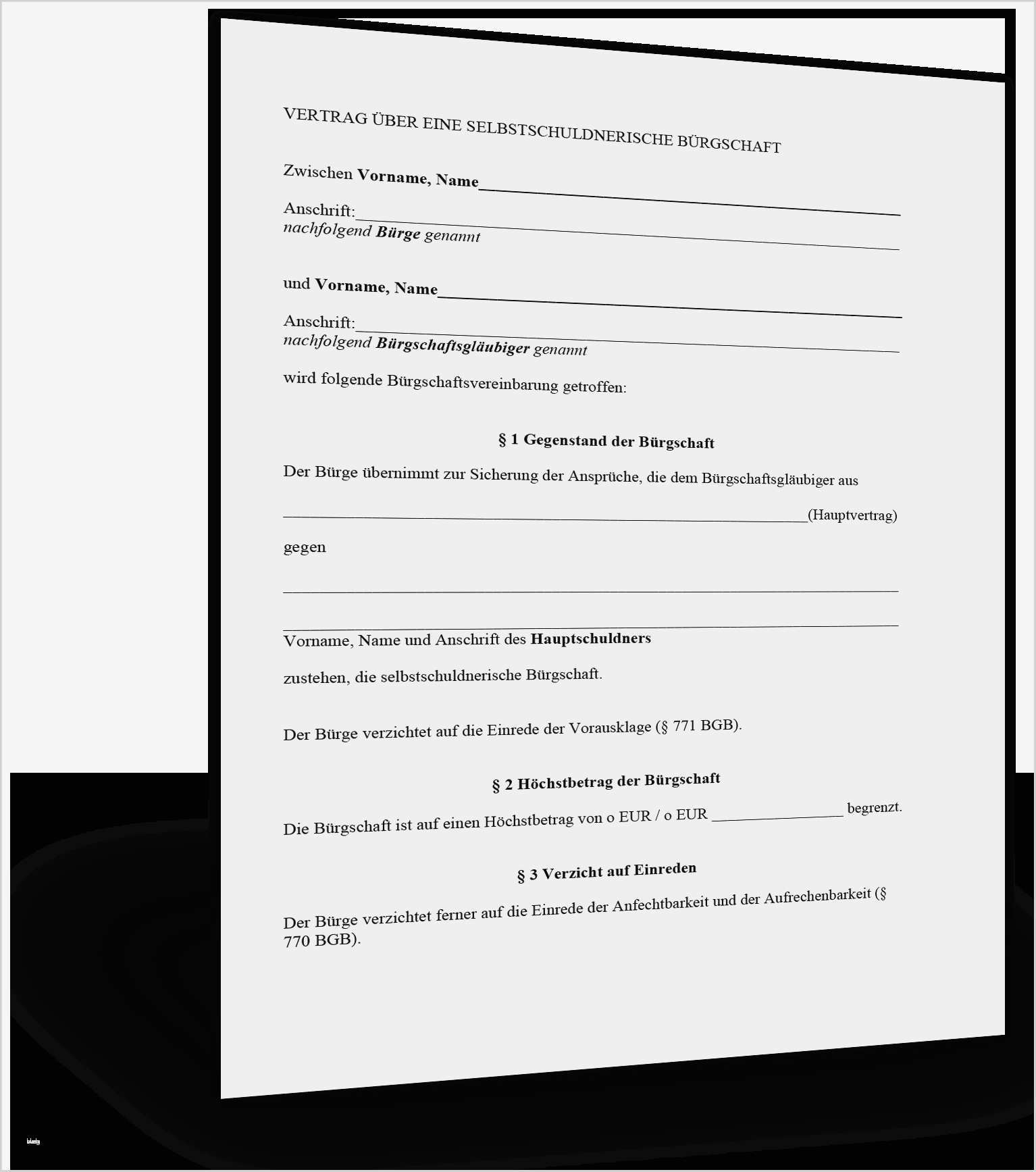 Bürgschaft Wohnung Vorlage Einzigartig Beste Verzicht Vorlagen Kostenlos Galerie Entry Level