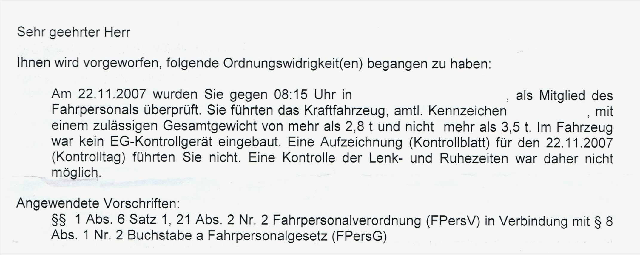 Bußgeld Einspruch Vorlage Schön Bußgeldbescheid Einspruch