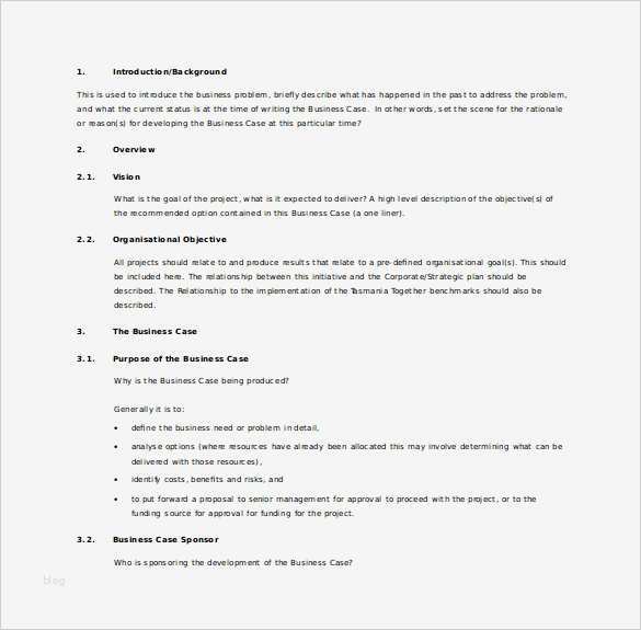 Business Case Vorlage Elegant 13 Business Case Templates Pdf Doc