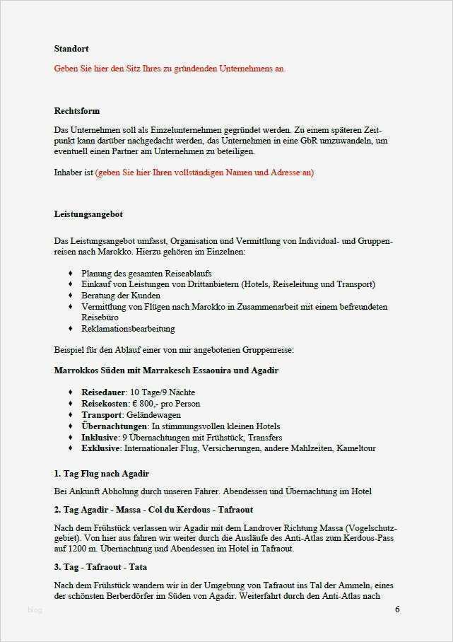 Businessplan Gmbh Vorlage Erstaunlich Businessplan Reiseveranstalter Muster Vorlage Zum Download