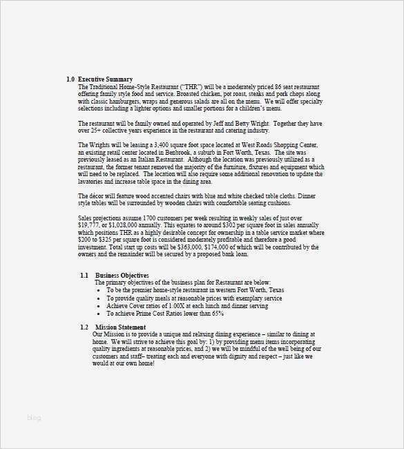 Businessplan Restaurant Vorlage Wunderbar Businessplan Vorlage Pdf