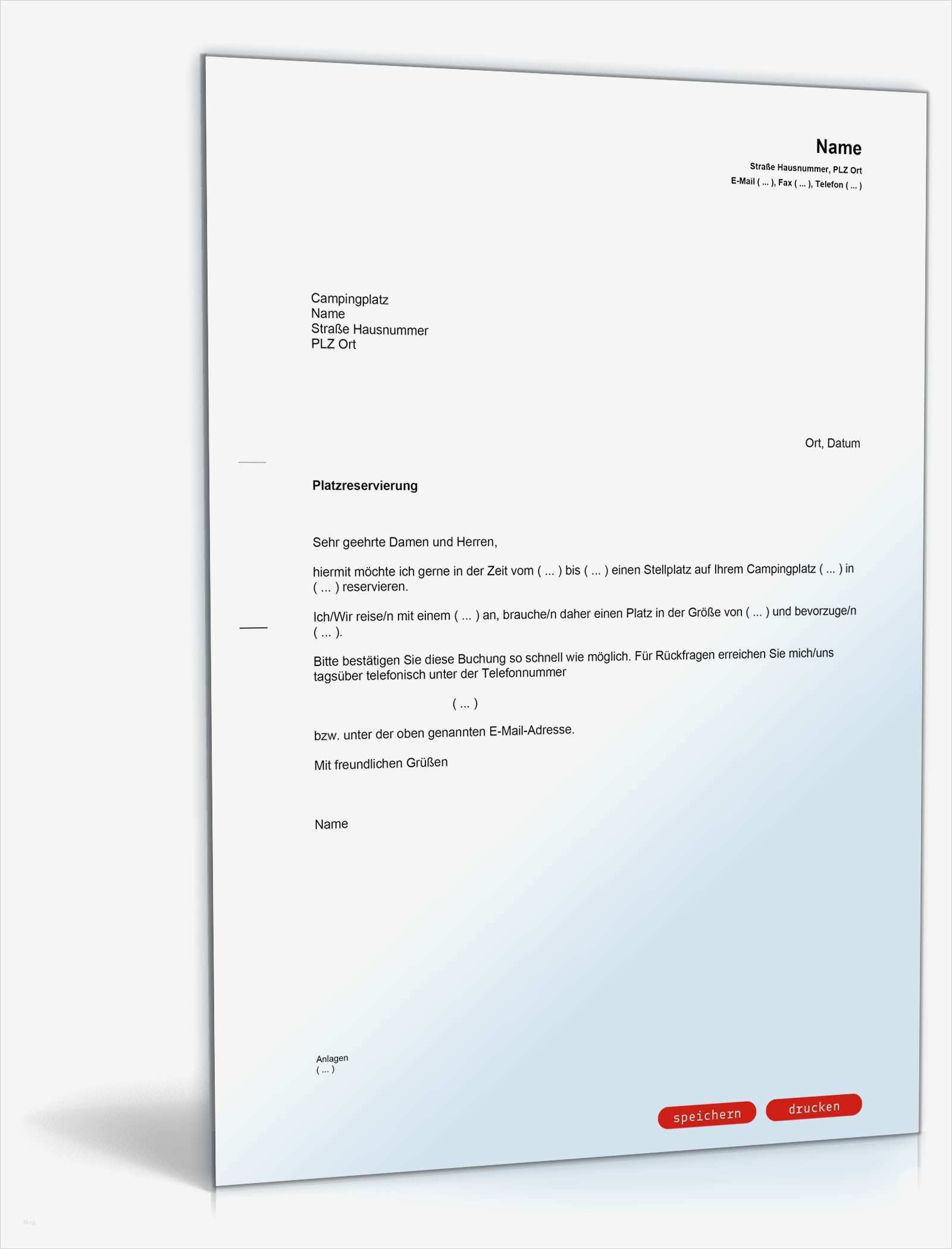 Businessplan Vorlage Campingplatz Erstaunlich Reservierung Campingplatz Muster Vorlage Zum Download