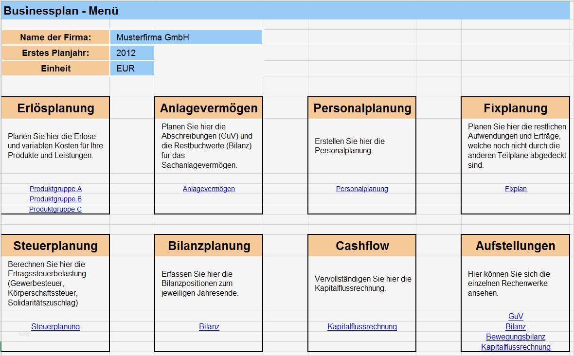 Businessplan Vorlage Campingplatz Luxus Finanzplanung Liquiditätsplanung Und Vorschau Excel