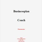 Businessplan Vorlage Download Einzigartig Businessplan Coach sofort Download