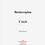 Businessplan Vorlage Download Einzigartig Businessplan Coach sofort Download