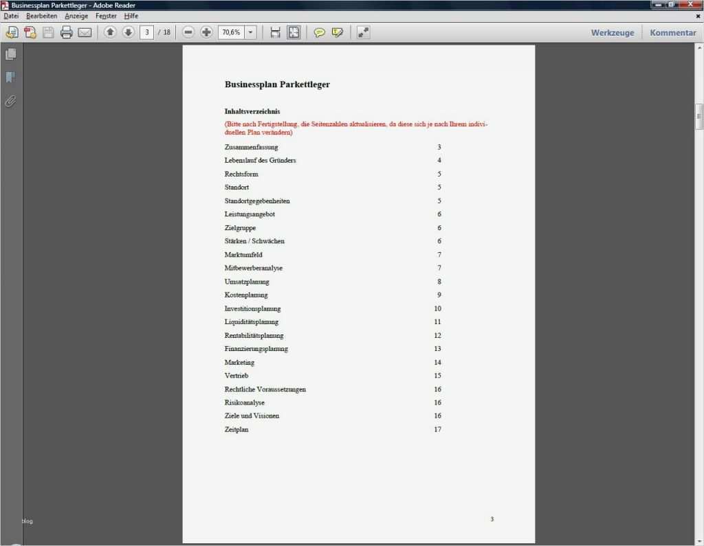 Businessplan Vorlage Download Genial Businessplan Parkettleger Als Muster Zum sofortigen Download
