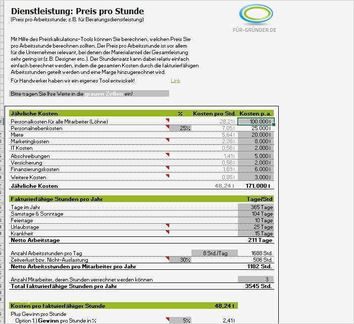 Businessplan Vorlage Gastronomie Kostenlos Wunderbar Preiskalkulation so Berechnen Sie Ihren Verkaufspreis Excel
