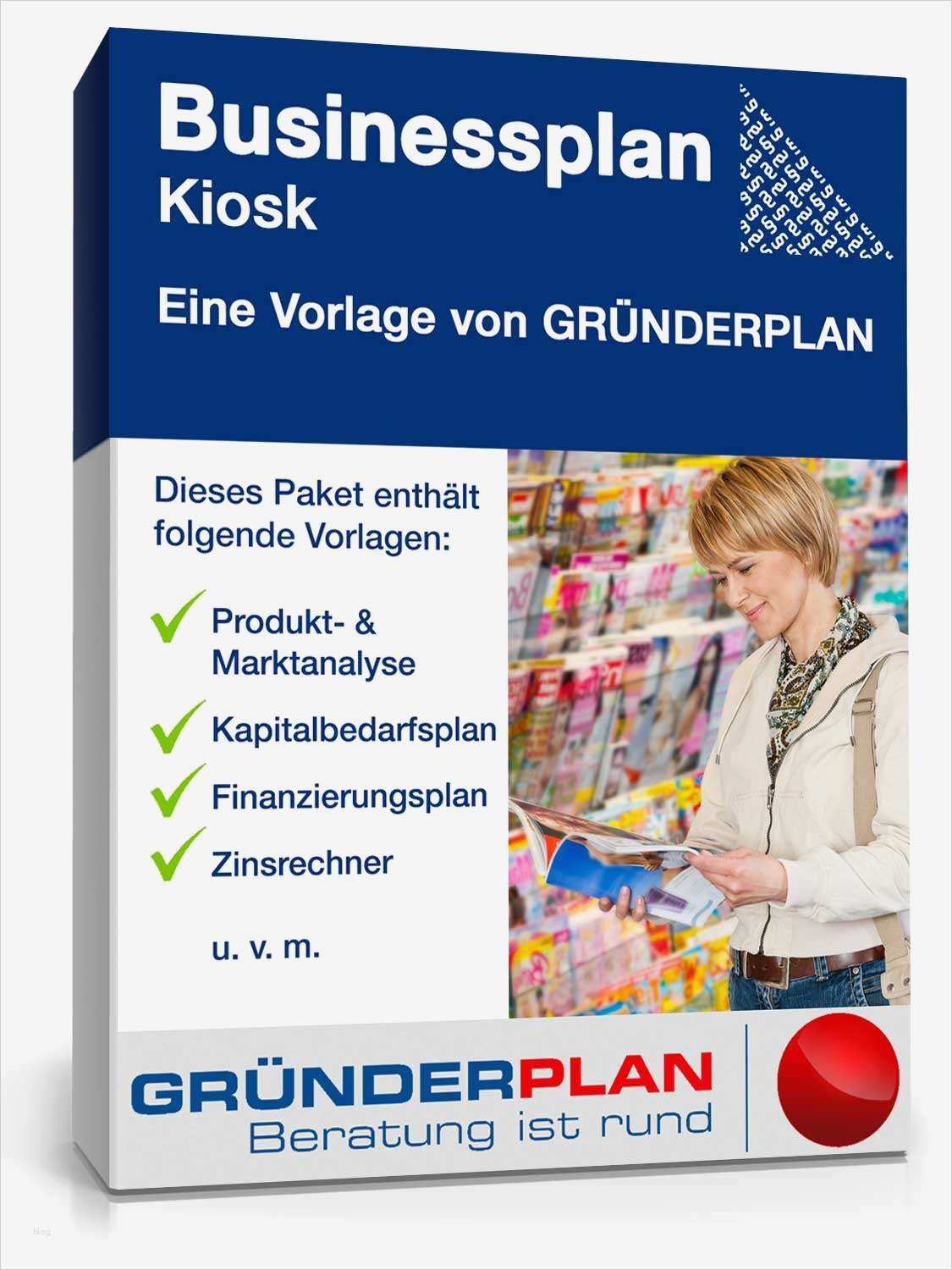 Businessplan Vorlage Kiosk Kostenlos Genial Businessplan Kiosk Von Gründerplan