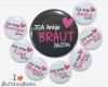 Button Vorlage Fabelhaft 10x Jga buttons Junggesellinnenabschied Herz Von buttons