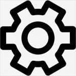 Button Vorlage Schönste Zahnrad Umriss